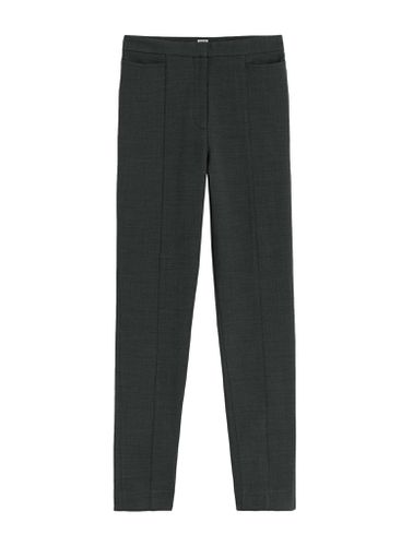Slim crepe suit trousers charcoal melange - - Woman - Toteme - Modalova
