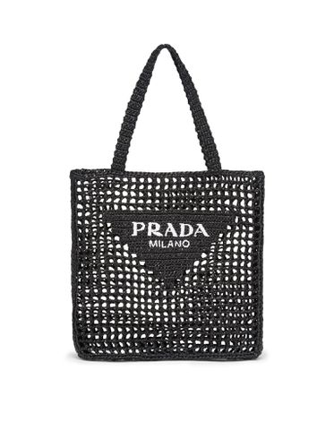 Woven fabric shopping bag - - Woman - Prada - Modalova