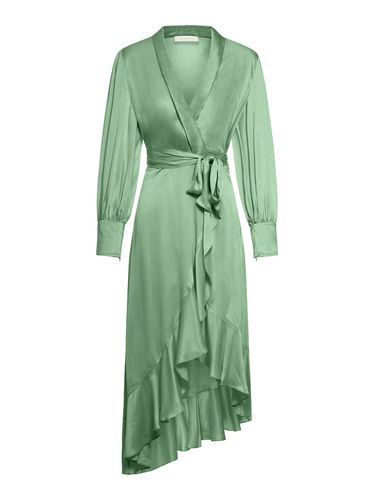 Silk Wrap Midi Dress - - Woman - Zimmermann - Modalova