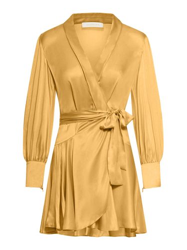 Silk Wrap Mini Dress - - Woman - Zimmermann - Modalova