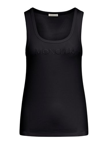 Cotton jersey top - Moncler - Woman - Moncler - Modalova