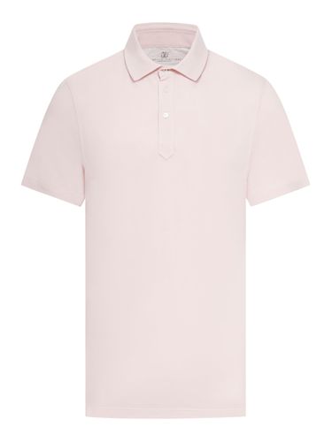 Cotton polo shirt - - Man - Brunello Cucinelli - Modalova
