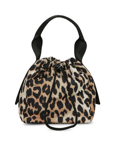 Leopard-print tote bag - - Woman - Ganni - Modalova