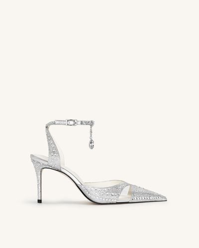 Haidi Artificial Crystal Pumps - Silver - JW PEI - Modalova