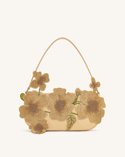 Leona Bead Embellished Shoulder Bag - Almond - JW PEI - Modalova