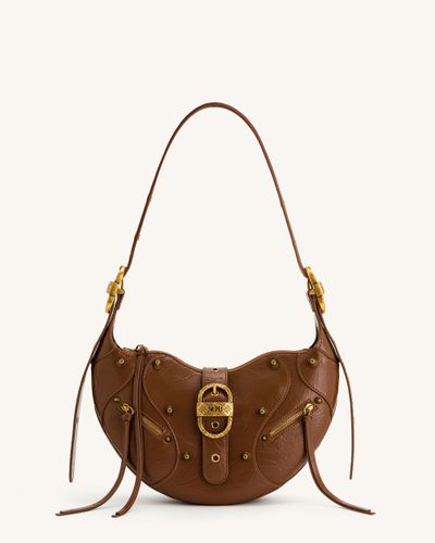 Tessa Crushed Shoulder Bag - Brown - JW PEI - Modalova