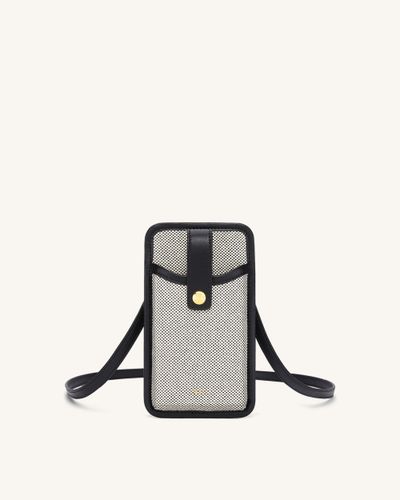 Aylin Canvas Phone Bag - Black - JW PEI - Modalova