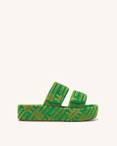 Lexi Terry Slide Sandal - Green - JW PEI - Modalova