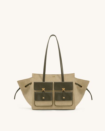 Sac fourre-tout en daim synthétique Linda - Vert - JW PEI - Modalova