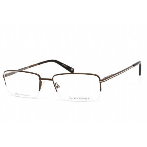 Men's Eyeglasses - Matte Brown Metal Rectangular Frame / EMIL 04IN - Banana Republic - Modalova