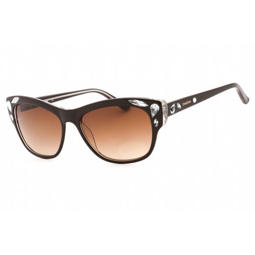 Women's Sunglasses - Topaz Full Rim Cat Eye Fixed Nose Pads Frame / BB7163 210 - Bebe - Modalova