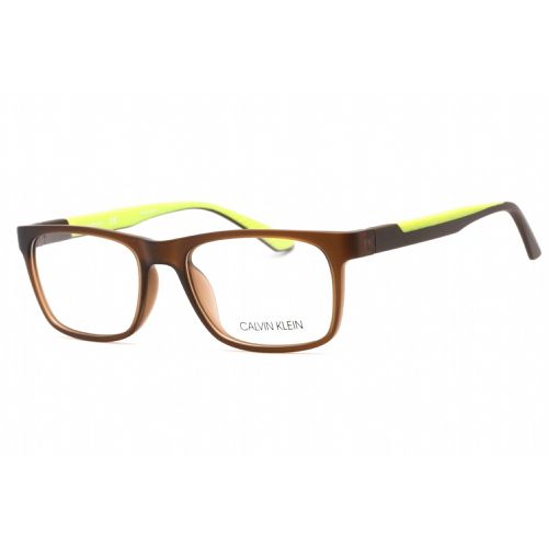 Men's Eyeglasses - Matte Crystal Brown Rectangular Frame / CK20535 210 - Calvin Klein - Modalova