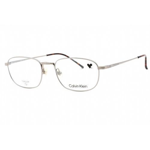 Men's Eyeglasses - Silver Titanium Full Rim Rectangular / CK23112T 045 - Calvin Klein - Modalova