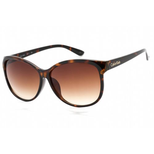 Women's Sunglasses - Dark Tortoise Full Rim Cat Eye / R661S 206 - Calvin Klein Retail - Modalova