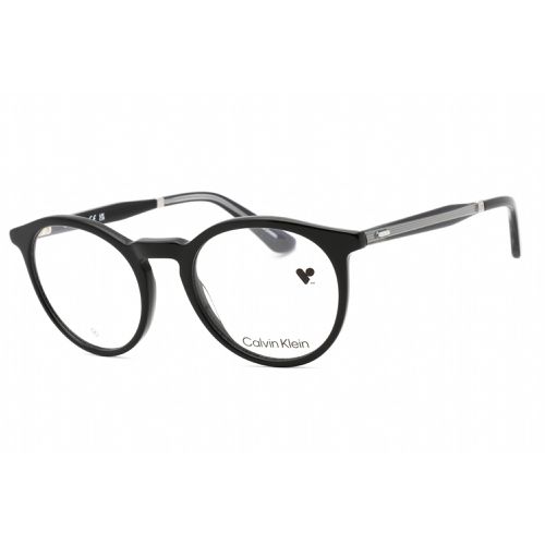 Unisex Eyeglasses - Black Round Plastic Frame Clear Lens / CK23515 001 - Calvin Klein - Modalova