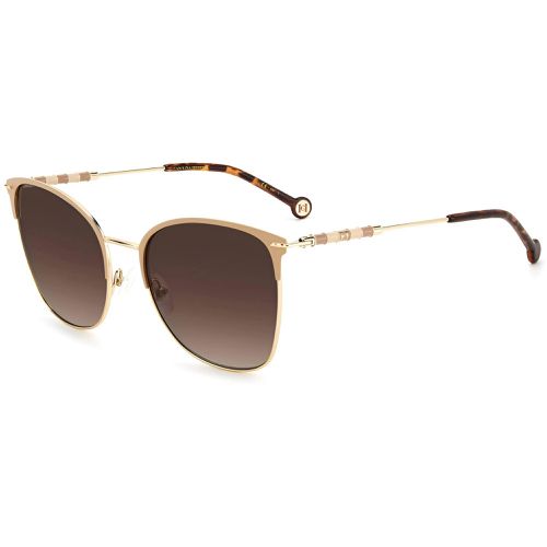 Women's Sunglasses - Gold Nude Metal Cat Eye Frame / CH 0036/S 0BKU - Carolina Herrera - Modalova
