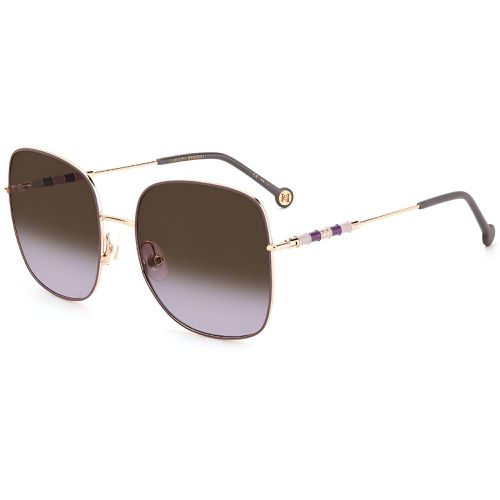 Women's Sunglasses - Gold Lilac Oversized Frame / CH 0035/S 0HZJ - Carolina Herrera - Modalova