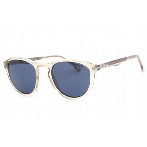 Men's Sunglasses - Blue Lens Mud Round Plastic Frame / 277/S 079U KU - Carrera - Modalova