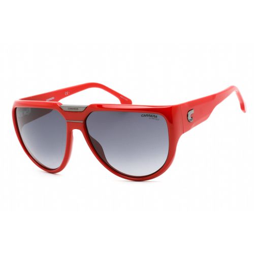 Unisex Sunglasses - Grey Shaded Lens Red Aviator Frame / FLAGLAB 13 0C9A 9O - Carrera - Modalova