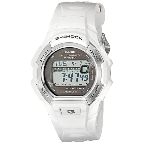 Men's Watch - G-Shock Tough Solar Grey Digital Dial White Strap / GW-M850-7CR - Casio - Modalova
