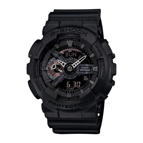 Men's Alarm Watch - G-Shock Dive Resin Strap Ana-Digi Black Dial / GA110MB-1A - Casio - Modalova