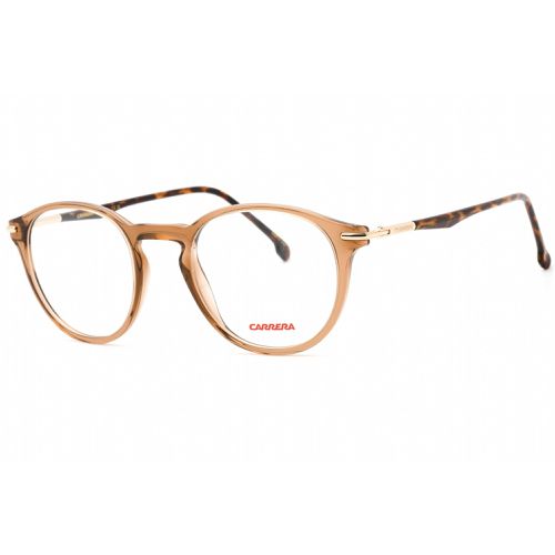 Unisex Eyeglasses - Beige Plastic Full Rim Round Frame / 284 010A 00 - Carrera - Modalova