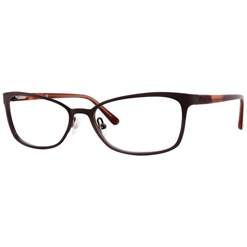 Women's Eyeglasses - Plum Rectangular Full Rim Plastic Frame / AD 222 00T7 00 - Adensco - Modalova