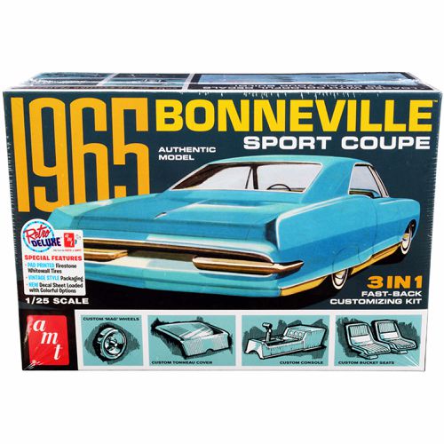 Scale Model Kit - Skill 2 1965 Pontiac Bonneville Sport Coupe 3-in-1 - AMT - Modalova