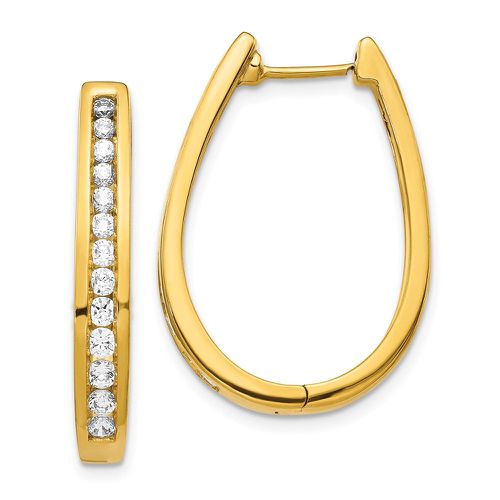 K Diamond Hoop Earrings - Jewelry - Modalova