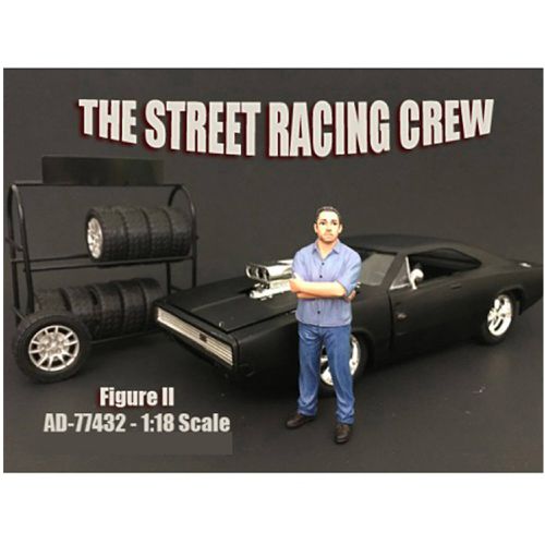 Figure II - The Street Racing Crew For 1:18 Scale Models, 4 inch - American Diorama - Modalova