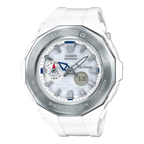 Women's Ana-Digital Watch - Baby-G White Resin Strap Dive / BGA225-7A - Casio - Modalova