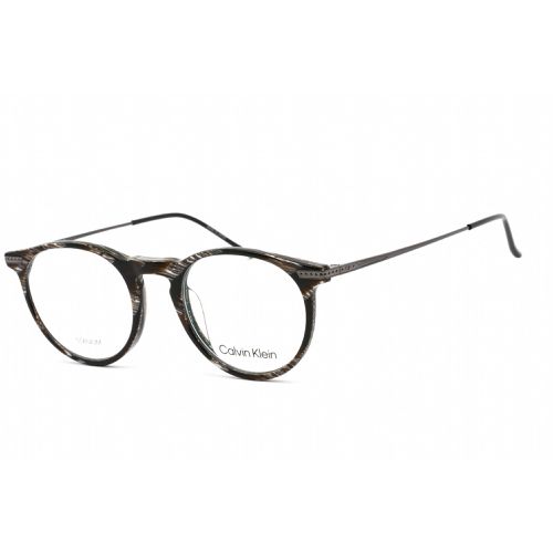 Women's Eyeglasses - Horn Acetate/Titanium Round Frame / CK22527T 260 - Calvin Klein - Modalova