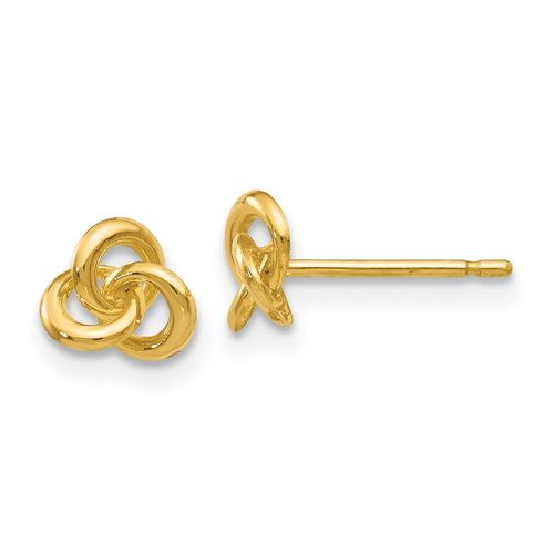 K Polished Trinity Knot Post Earrings - Jewelry - Modalova