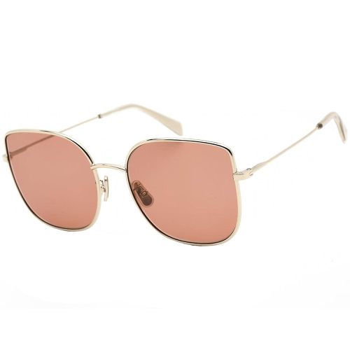 Women's Sunglasses - Gradient Lens Gold Metal Cat Eye Frame / CL40174U 32S - Celine - Modalova