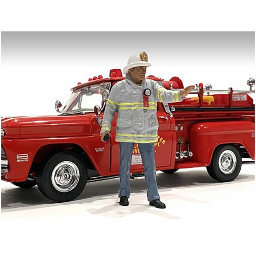 Fire Captain Figure - 3 inch Firefighters for 1/24 Scale Models - American Diorama - Modalova