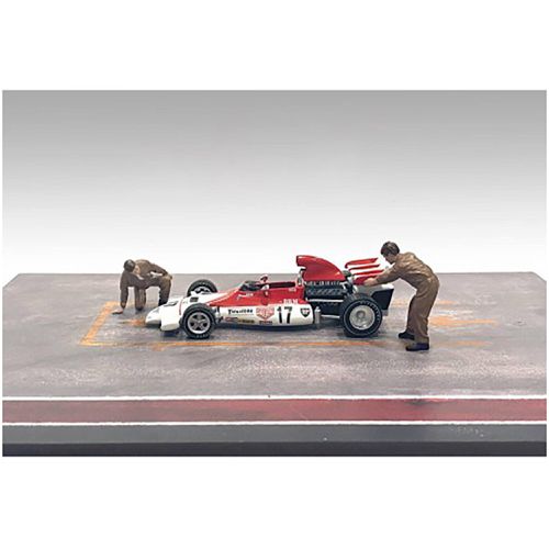 Figures Set 5 - Race Day Two Diecast Metal for 1/43 Scale Models - American Diorama - Modalova