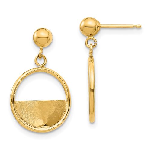 K Circle Dangle Post Earrings - Jewelry - Modalova