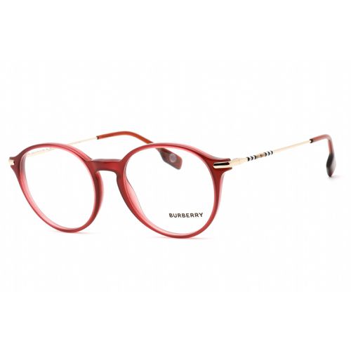 Unisex Eyeglasses - Full Rim Round Bordeaux Plastic Frame / 0BE2365 4022 - BURBERRY - Modalova