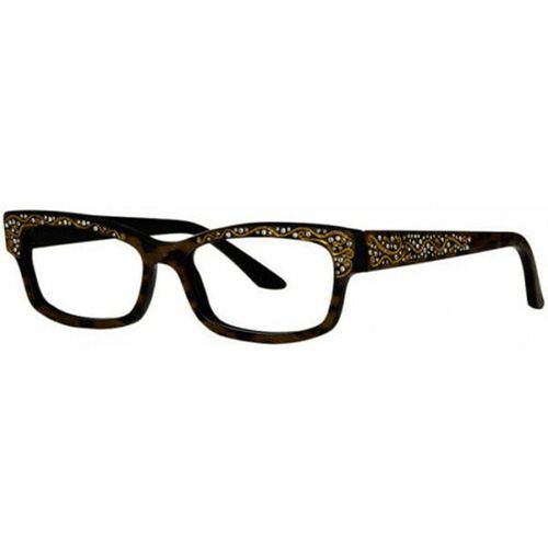 Women's Eyeglasses - Leopard Frame Demo Lens / 3017-C31-52-15-140 - Caviar - Modalova