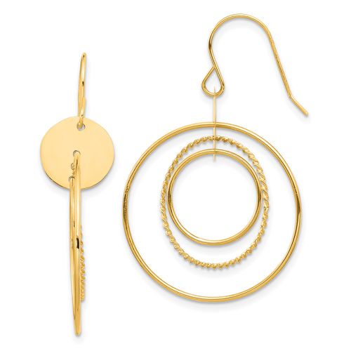 K Circle Dangle Earrings - Jewelry - Modalova