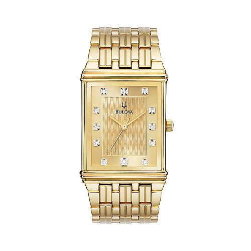 Bulova Men's Diamond Watch 97D102 - Bulova - Modalova