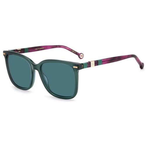 Women's Sunglasses - Teal Lens Plastic Square Frame / CH 0045/S 04LZ - Carolina Herrera - Modalova