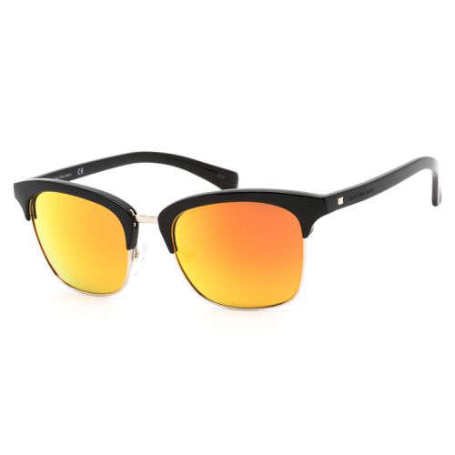 Unisex Sunglasses - Black Frame Orange Mirror Lens / CKJ464SAF 001 - Calvin Klein Jeans - Modalova