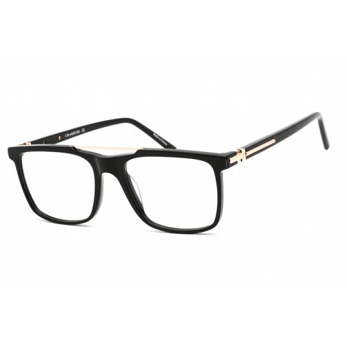 Men's Eyeglasses - Clear Lens Black Acetate Square Shape Frame / PC75067 C01 - Charriol - Modalova