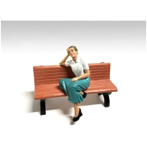 Figurine - Kristan Sitting Polyresin for 1/24 Models Blister Pack - American Diorama - Modalova