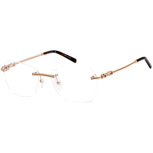 Women's Eyeglasses - Shiny Gold/Tortoise Geometrical Frame / PC71033 C01 - Charriol - Modalova
