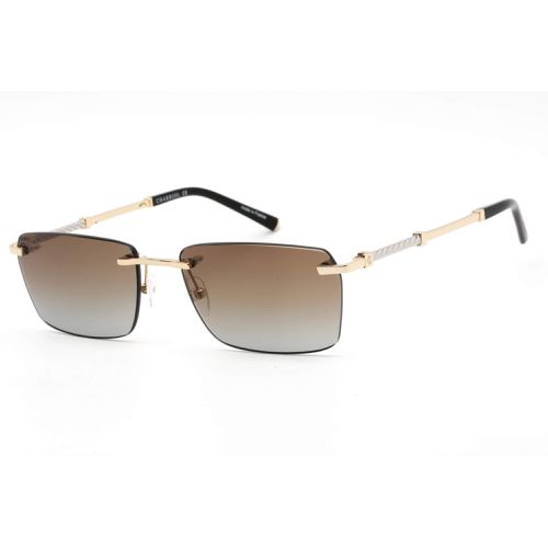Women's Sunglasses - Shiny Gold/Silver Titanium Rimless Frame / PC81008 C01 - Charriol - Modalova