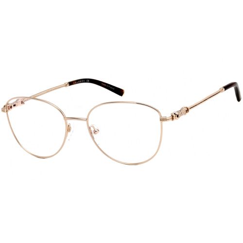 Women's Eyeglasses - Shiny Gold and Tortoise Oval Metal Frame / PC71031 C01 - Charriol - Modalova