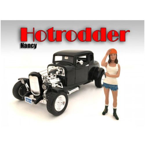 Figure - Hotrodders Nancy For 1:18 Scale Models Blister Pack - American Diorama - Modalova