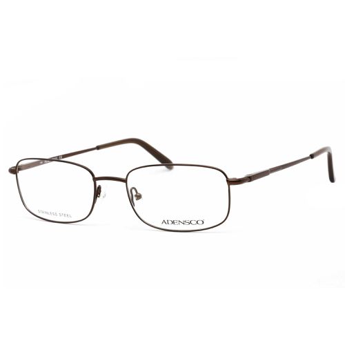 Men's Eyeglasses - Brown Metal Rectangular Full Rim Frame / Ad 108 01D1 00 - Adensco - Modalova